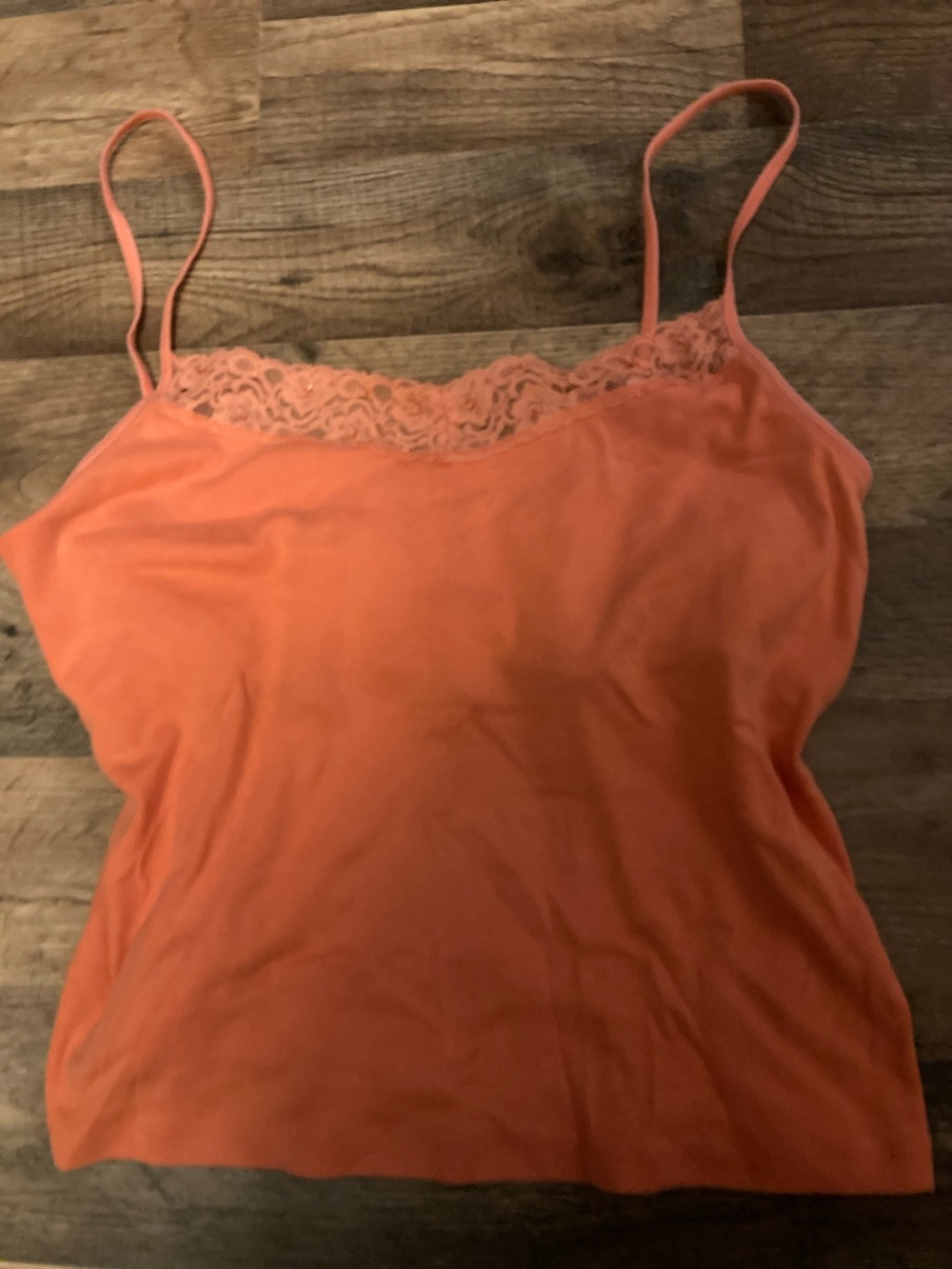 Valerie Stevens Coral Lace Trim Camisole
